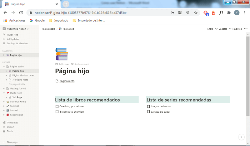 Icono establecido