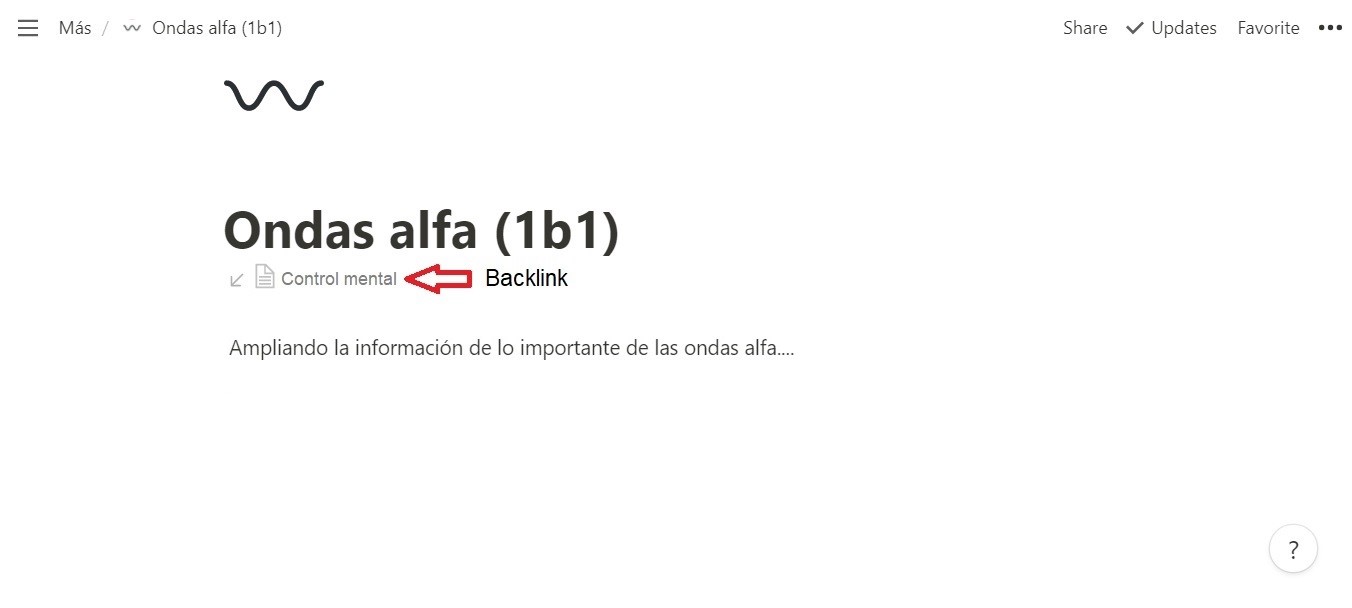 Backlinks en Notion