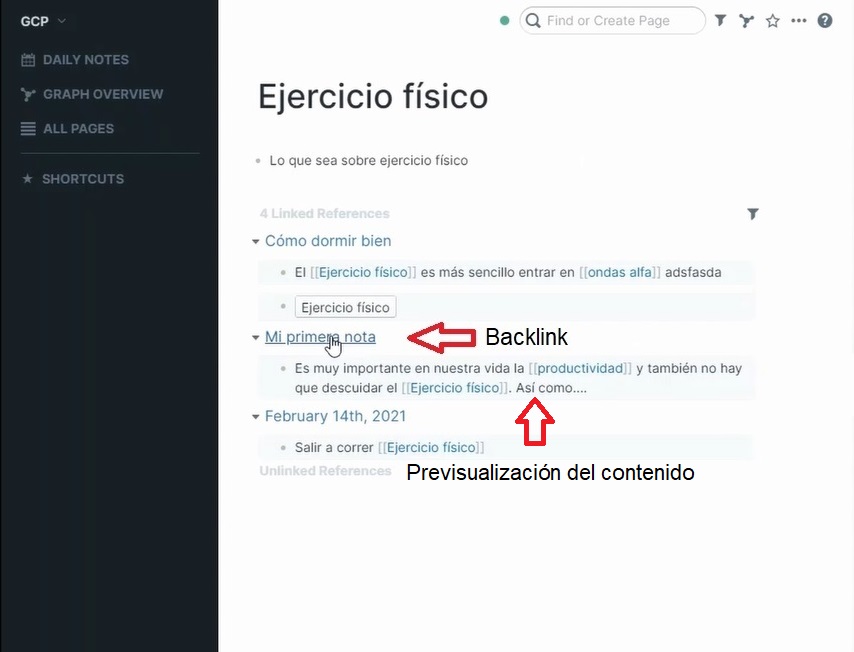 Backlink en Roam - Notion vs Obsidian vs Roam Research