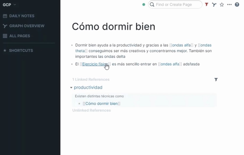 Navegación notas en Roam - Notion vs Obsidian vs Roam
