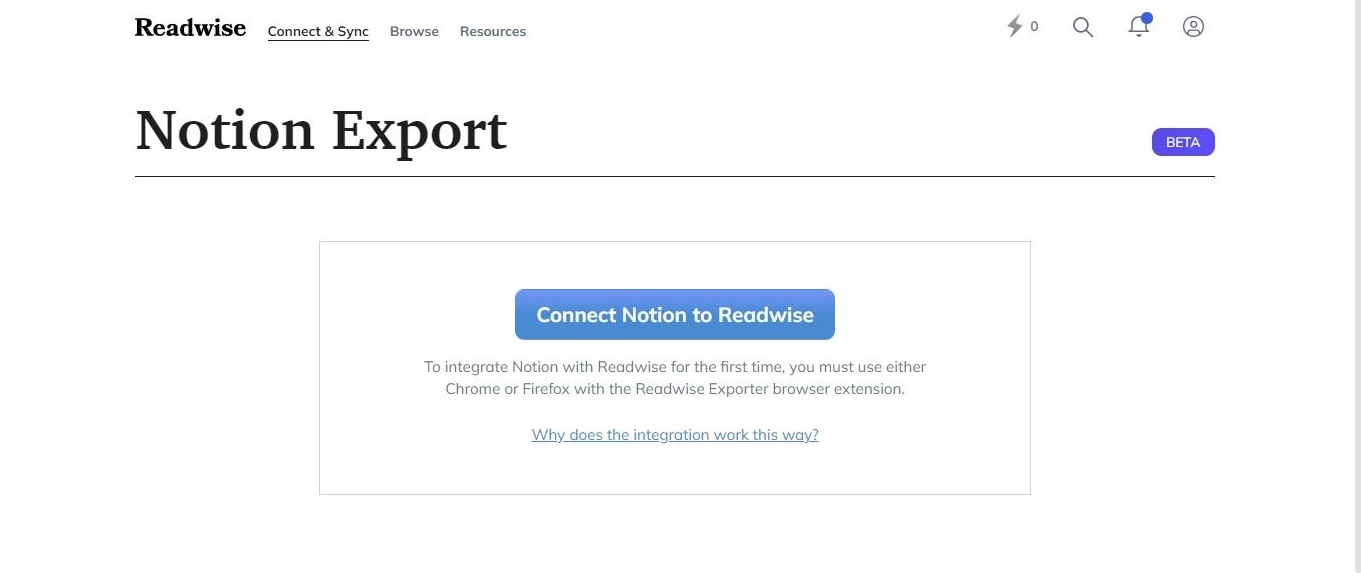 Página Notion Export - Tutorial Readwise mejor herramienta capturar subrayar pdfs