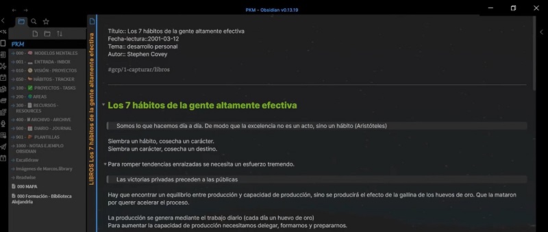 Libro exportado de Readwise a Obsidian - Tutorial Readwise mejor herramienta capturar subrayar pdfs