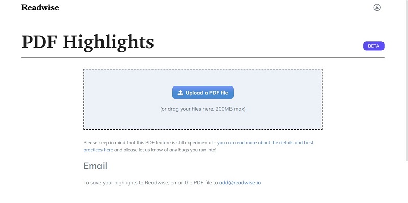 Pantalla PDF Highlights - Tutorial Readwise mejor herramienta capturar subrayar pdfs