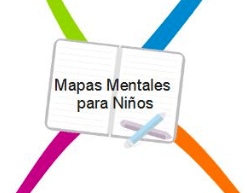 Idea central del mapa mental con forma de libro y lápices